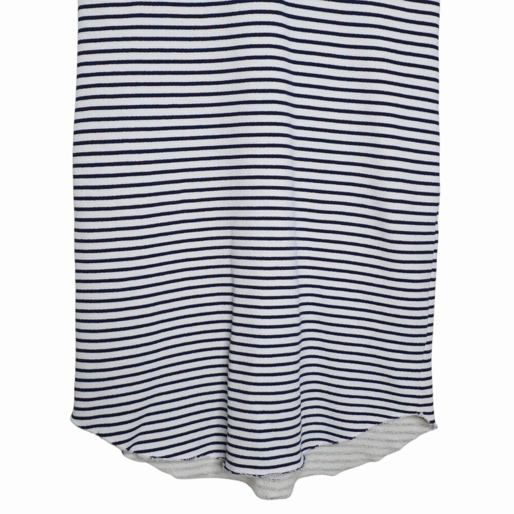Frank & Eileen Lauren Polo Mini Dress Navy French Stripe Triple Fleece Size XS - Picture 6 of 11